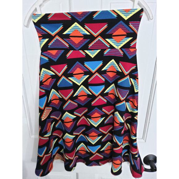 $Art to wear geometric Retro womens midi skirt Size Small pattern soft layerable - Picture 3 of 5